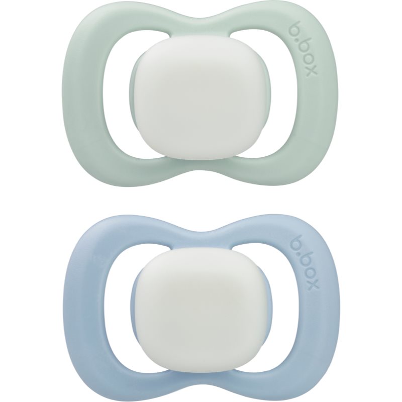 B.Box Glow 0-6m dudlík Sky/Sage 2 ks