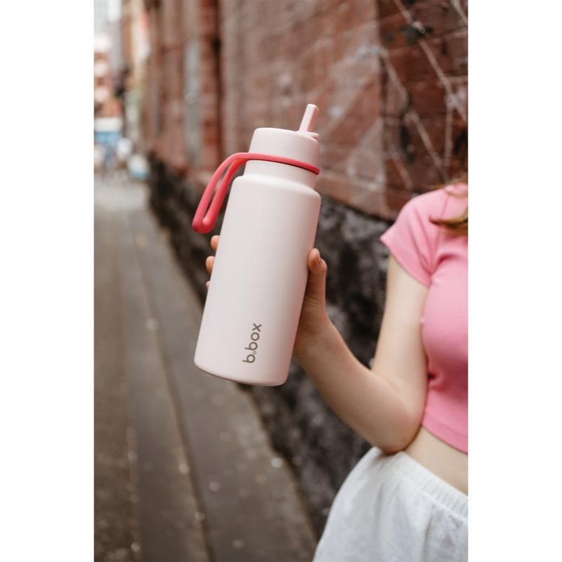 B.Box Insulated Flip Top Bottle Thermos Pink Paradise 1000 Ml