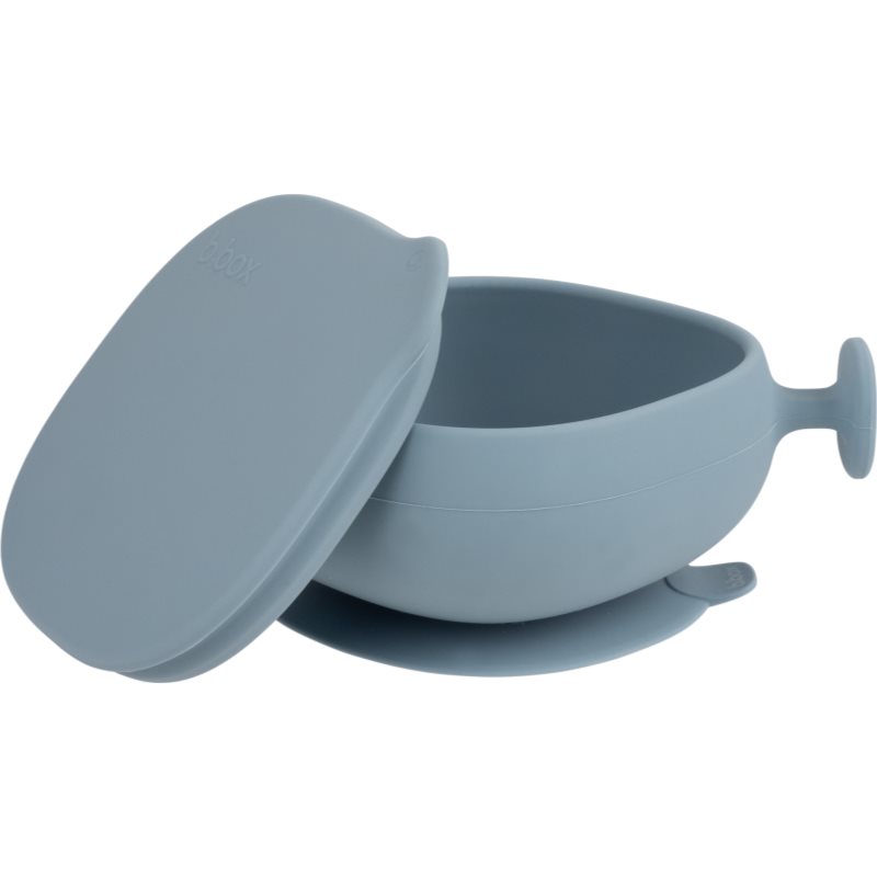 B.Box Silicone Bowl siliconen schaaltje met dop Blue 300 ml