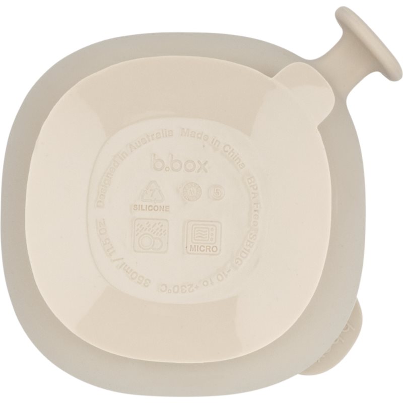 B.Box Silicone Bowl silikónová miska s viečkom Beige 300 ml (obrázok 4)