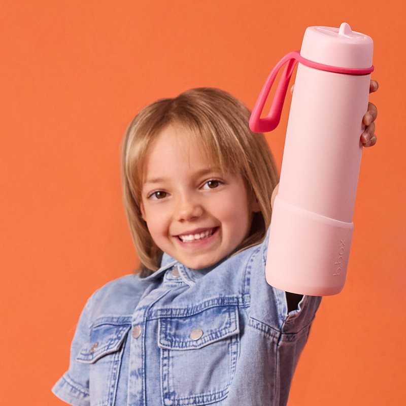B.Box Stainless Steel Thermos Bottle termoláhev s brčkem Pink Paradise 690 ml (obrázek 5)