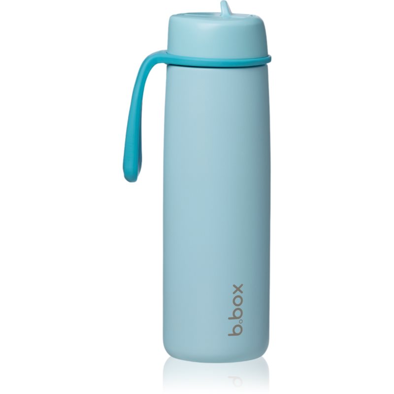 B.Box Stainless Steel Thermos Bottle Thermoflasche mit Strohhalm Lagoon 690 ml