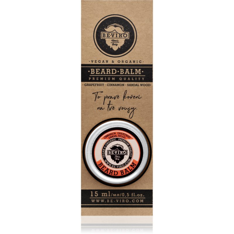 

Beviro Men's Only Grapefruit, Cinnamon, Sandal Wood бальзам для вусів