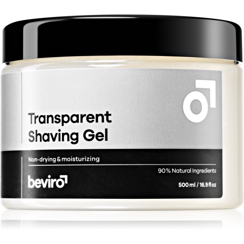 Beviro Transparent Shaving Gel borotválkozási gél uraknak 500 ml