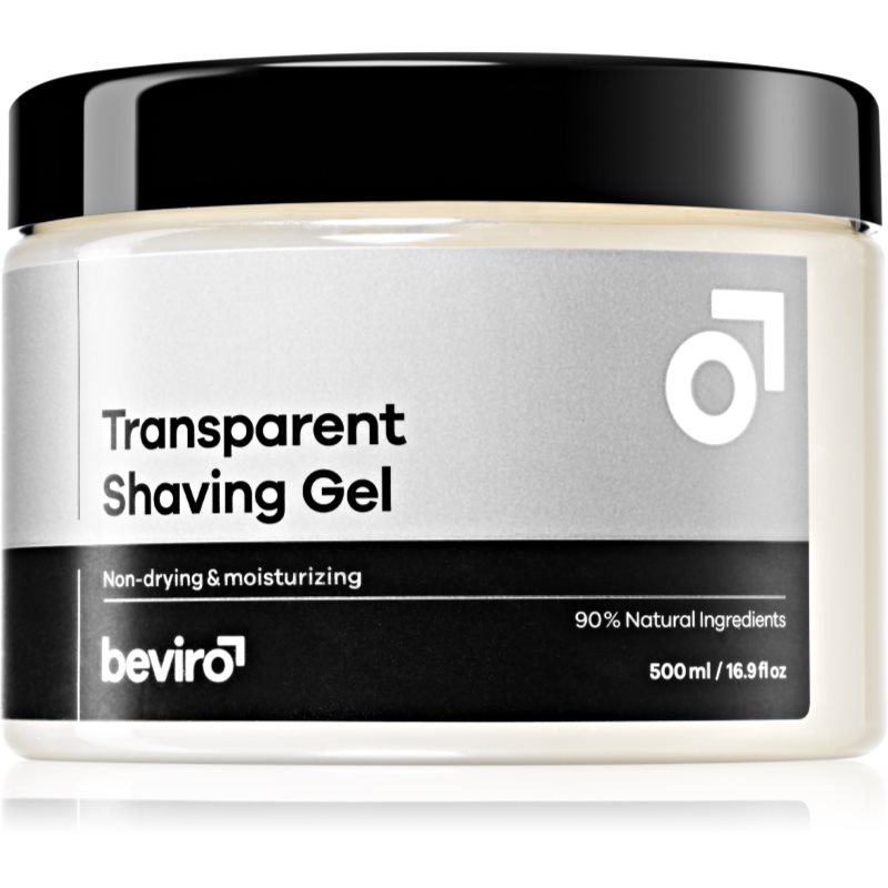 Beviro Transparent Shaving Gel gel za brijanje za muškarce 500 ml