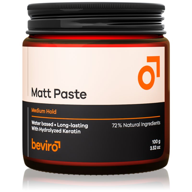 Beviro Matt Paste Medium Hold Paste For Hair Matt 100 Ml
