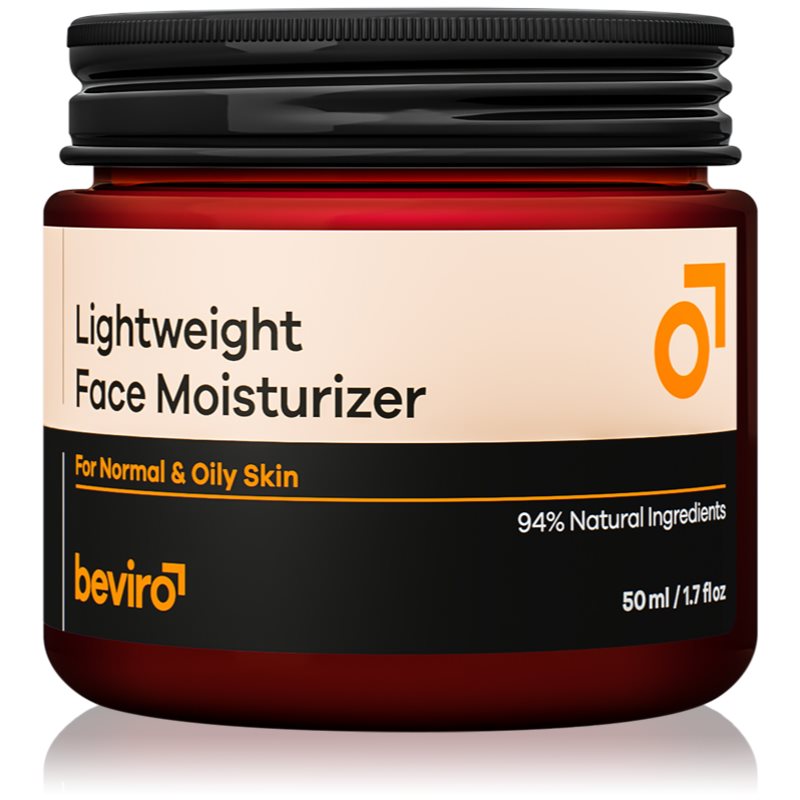 Beviro Lightweight Face Moisturizer hidratáló krém uraknak 50 ml