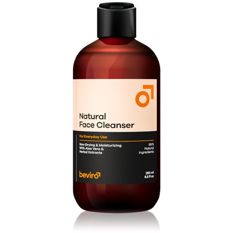 Beviro Natural  Face Cleanser gel za umivanje obraza za moške 250 ml