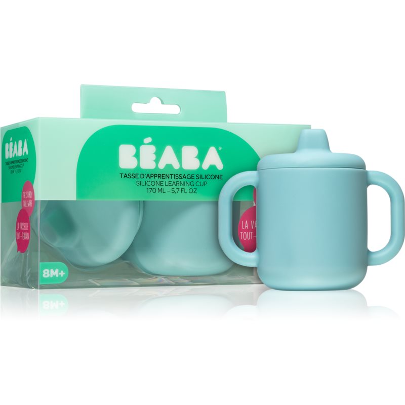 Beaba Silicone Learning Cup чашка з кришкою Blue 170 мл