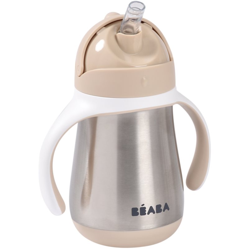 Beaba Stainless Steel Baby Bottle sticlă termos din oțel inoxidabil Clay Earth 250 ml