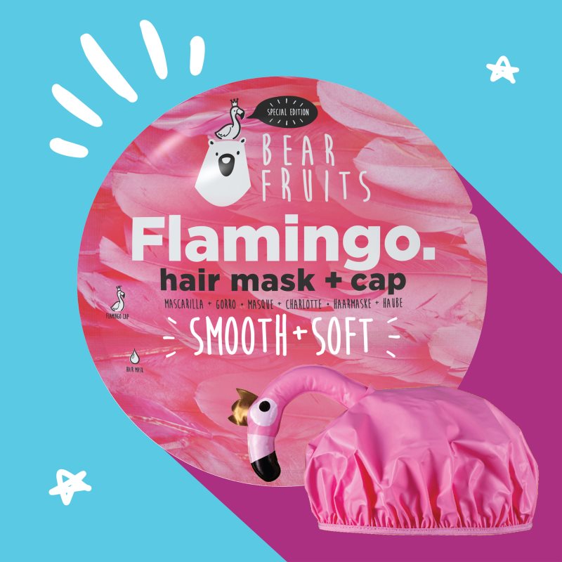 Bear Fruits Flamingo поживна зволожуюча маска для волосся