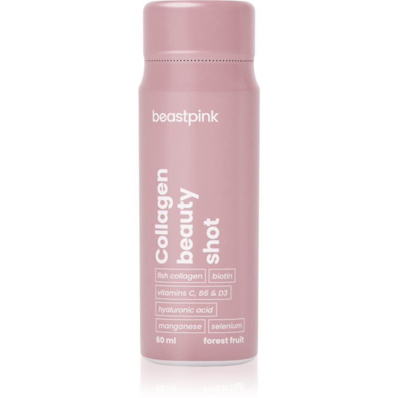 BeastPink Collagen Beauty Shot tekutý kolagen s vitamíny příchuť Forest Fruit 60 ml