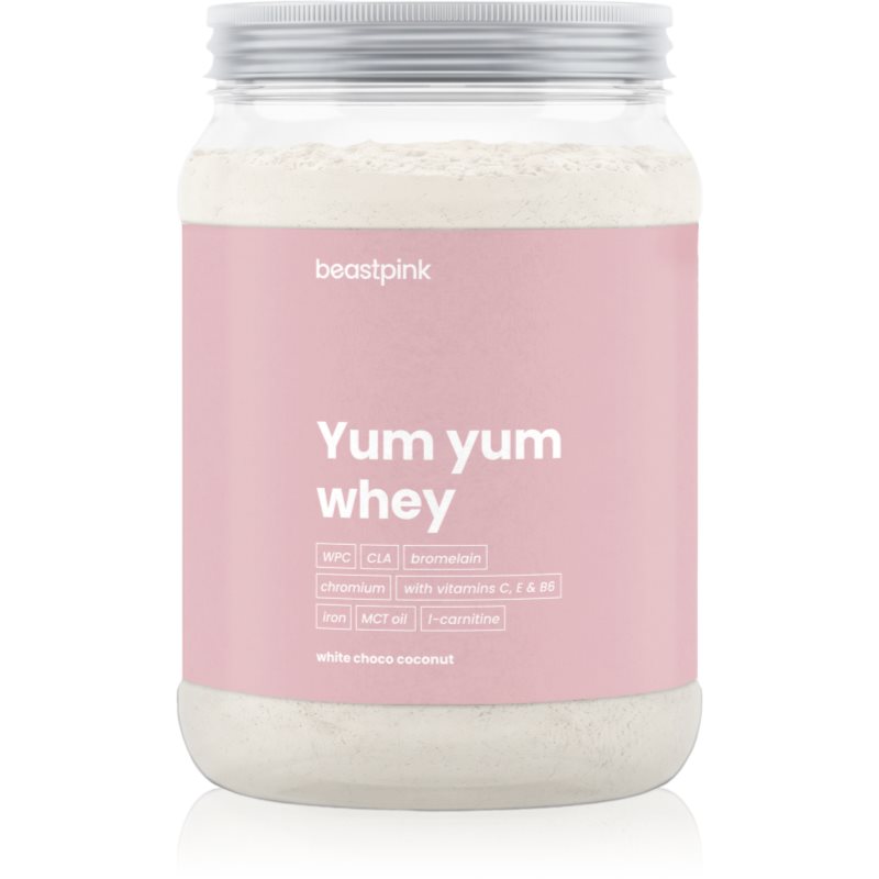 BeastPink BeastPink Yum Yum Whey proteine din zer pentru femei aroma White Chocolate Coconut 500 g