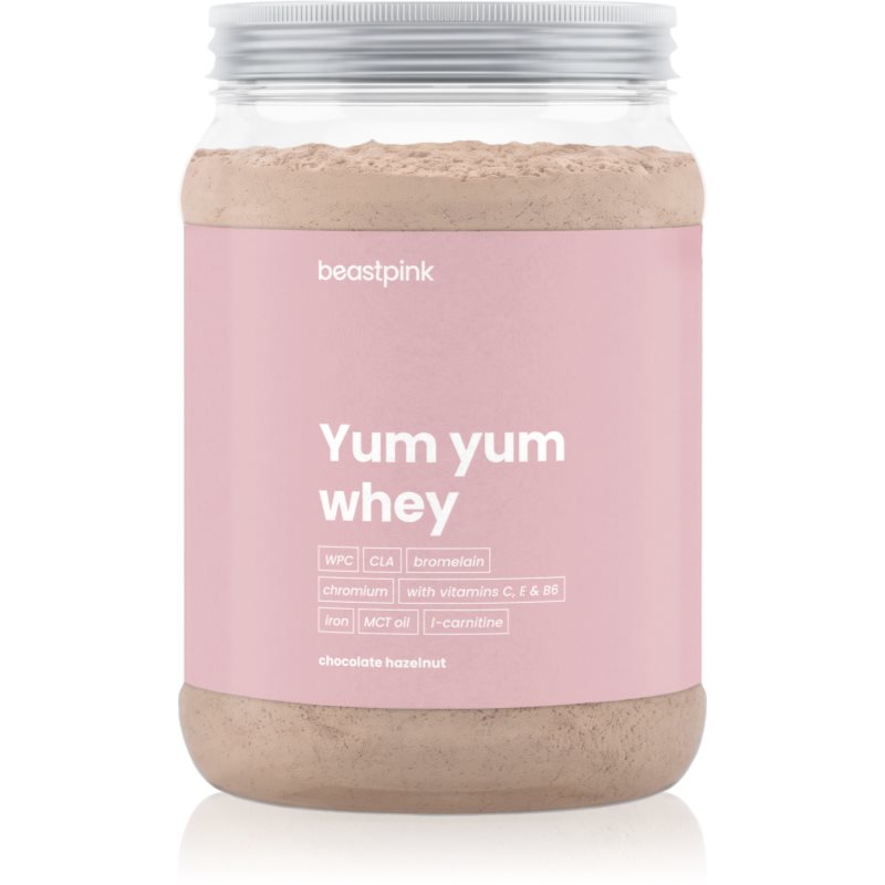 BeastPink BeastPink Yum Yum Whey proteine din zer pentru femei aroma Chocolate Hazelnut 500 g