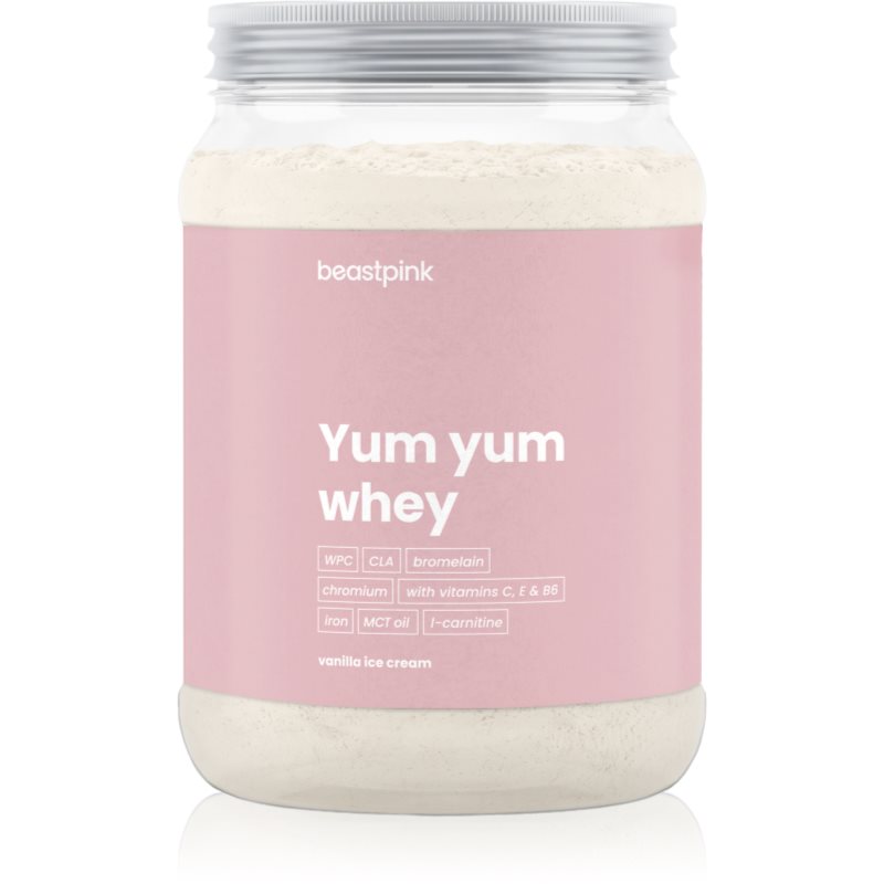 BeastPink BeastPink Yum Yum Whey proteine din zer pentru femei aroma Vanilla Ice Cream 500 g