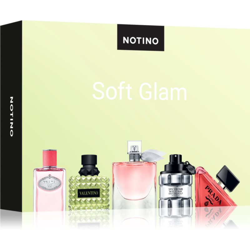 Beauty Discovery Box Notino Soft Glam Lancôme La vie est belle, Valentino Born In Roma Green Stravaganza Donna, Prada Les Infusions: Infusion Rhubarbe