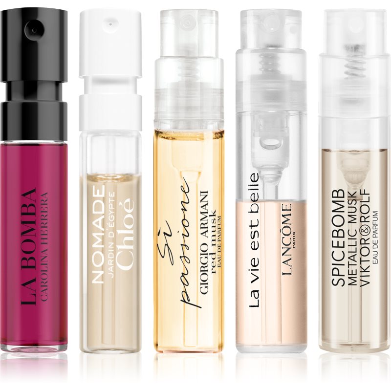 Thumbnail - Beauty Discovery Box Notino Red Lip Energy CAROLINA HERRERA La Bomba, Marc Jacobs Perfect Absolute, Chloé Nomade Jardin ...