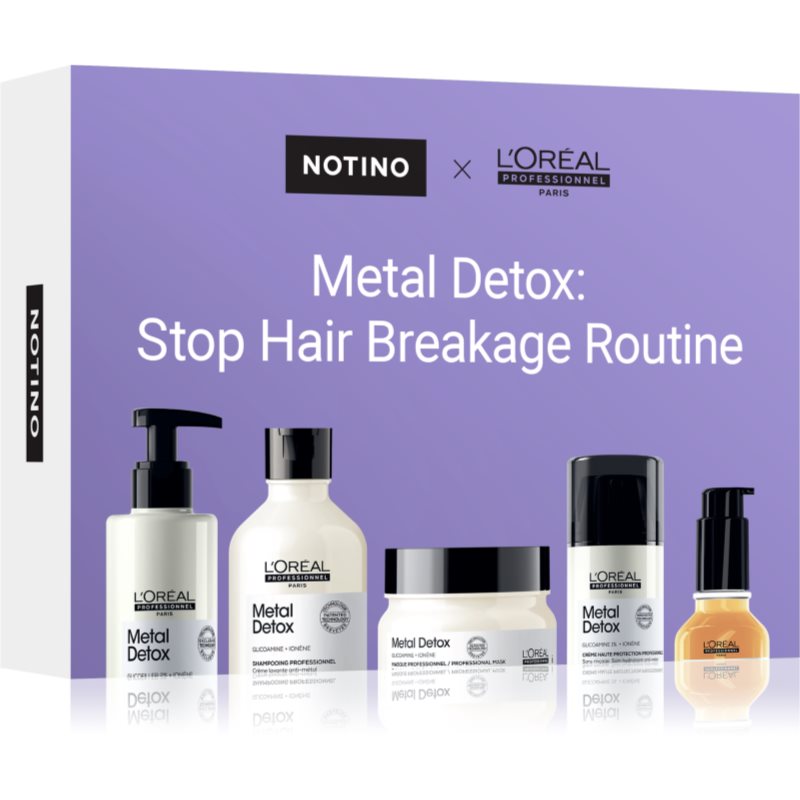 Beauty Discovery Box Notino × L'Oréal Professionnel –⁠⁠⁠⁠⁠⁠ Metal Detox: Stop Hair Breakage Routine комплект за жени