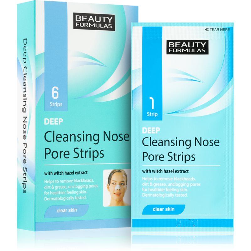 Beauty Formulas Clear Skin valomosios juostelės nosiai 6 vnt.