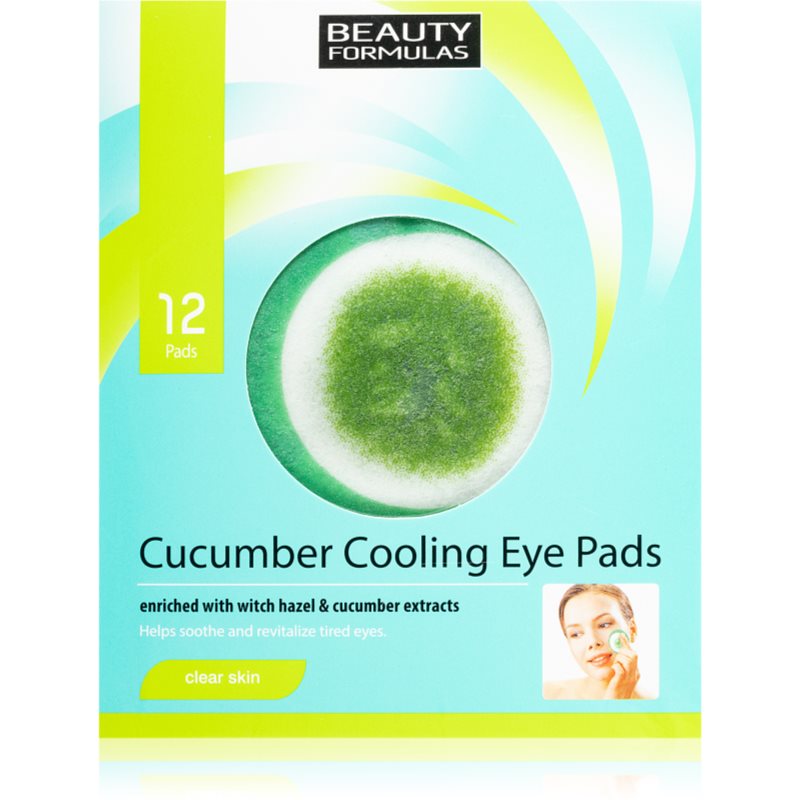 Beauty Formulas Clear Skin Cucumber Cooling Regenerating Mask For The Eye Area 12 Pc