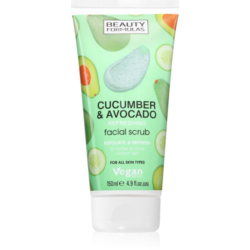 Beauty Formulas Cucumber & Avocado exfoliante facial 150 ml