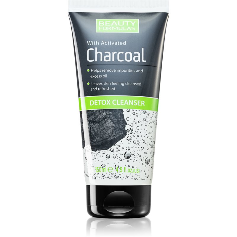 Beauty Formulas Charcoal tisztító gél faszénnel zsíros és problémás bőrre 150 ml