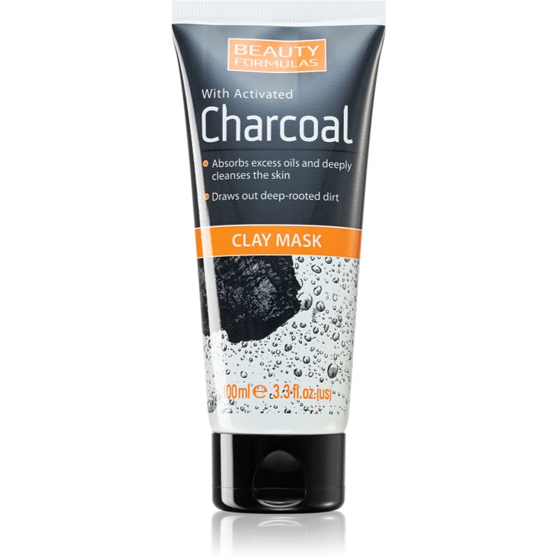 Beauty Formulas Charcoal mélytisztító arcmaszk aktív szénnel 100 ml