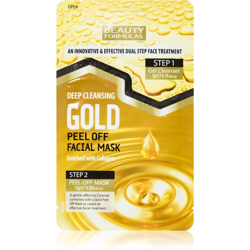 Beauty Formulas Gold exfoliating mask 2-in-1 1 pc
