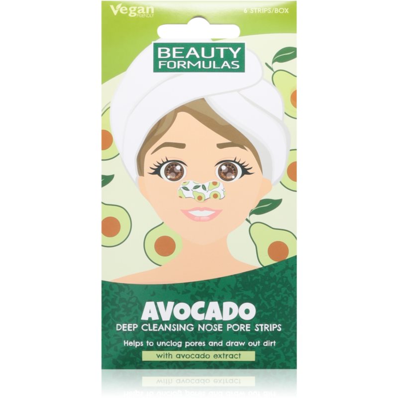 Beauty Formulas Avocado грижа против разширени пори и черни точки 6 бр.