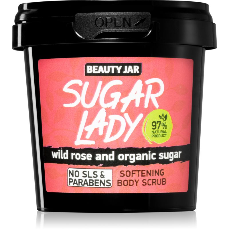 Beauty Jar Sugar Lady testpeeling málna illatú 180 g