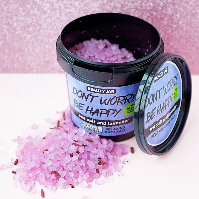 Beauty Jar Don't Worry, Be Happy Relaxing Bath Salt With Lavender Fragrance 150 G