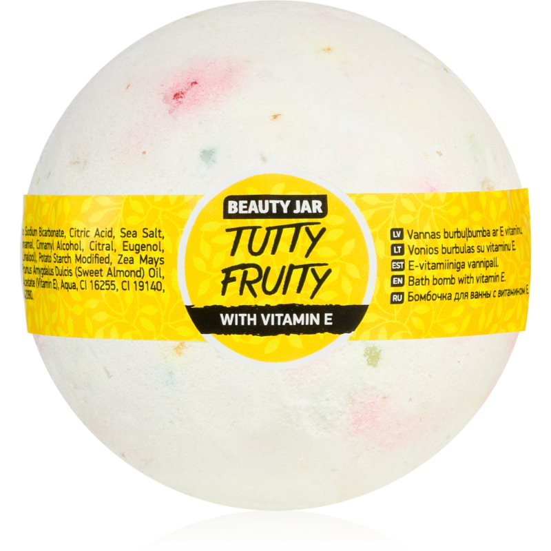 Beauty Jar Tutty Fruity kroglica za kopel z vitaminom E 150 g