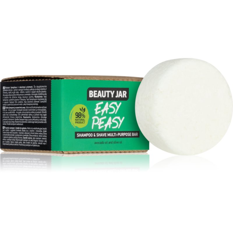 Beauty Jar Easy Peasy твердий шампунь для волосся, бороди та тіла 60 гр