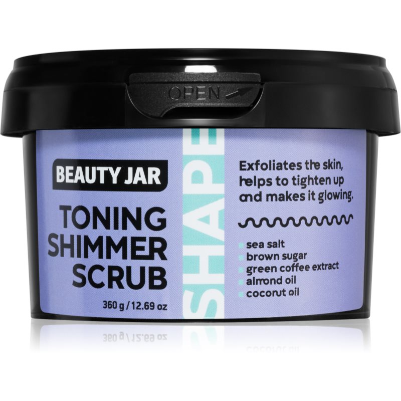 Beauty Jar Shape spevňujúci telový peeling s morskou soľou 360 g