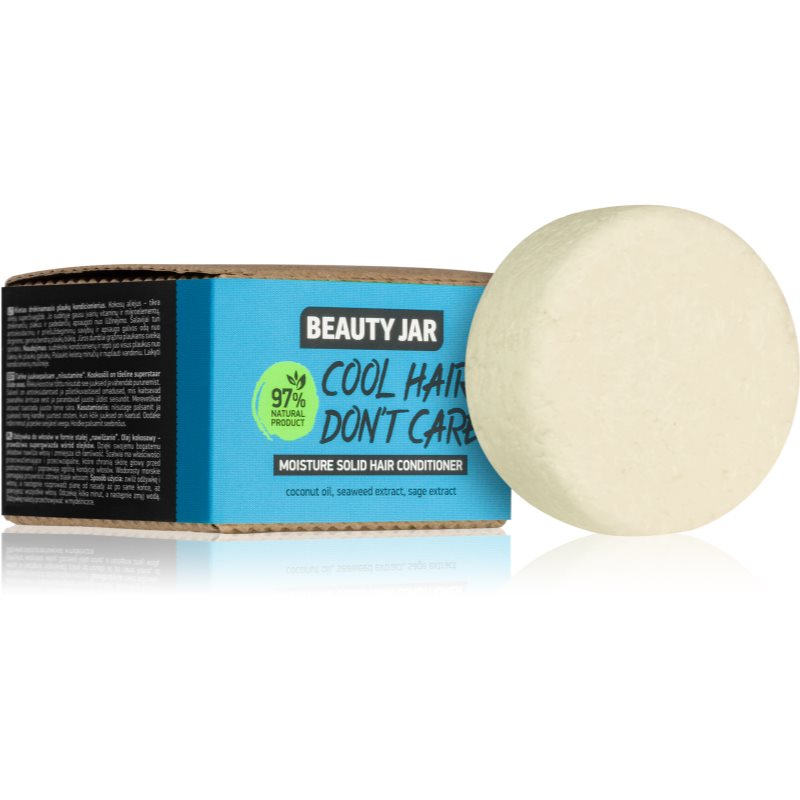 Beauty Jar Cool Hair Don't Care Après-shampoing Solide à L'huile De Coco 60 G