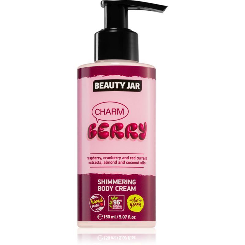 Beauty Jar Berry Charm Glitzercreme mit nahrhaften Effekt 150 ml