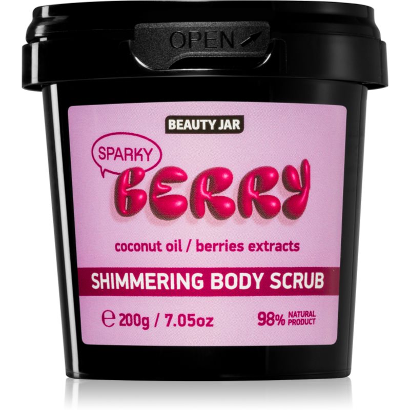 Beauty Jar Berry Sparky Zucker-Salz Peeling für schimmernden Glanz 200 g