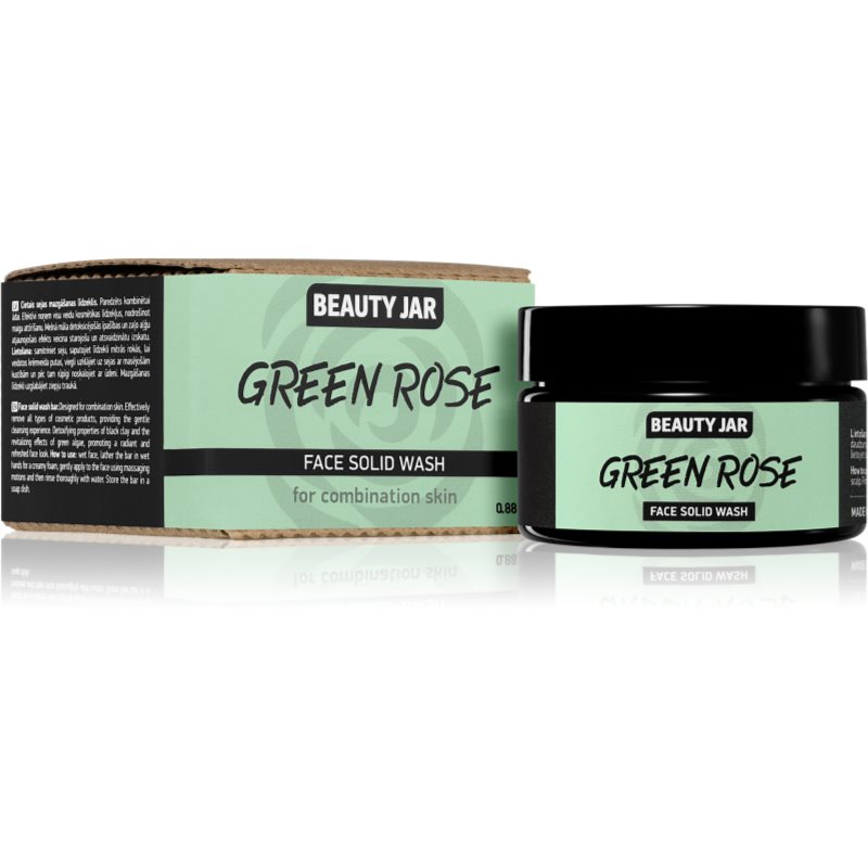 Beauty Jar Green Rose sapun za čišćenje lica s eksfolijacijskim učinkom 25 g