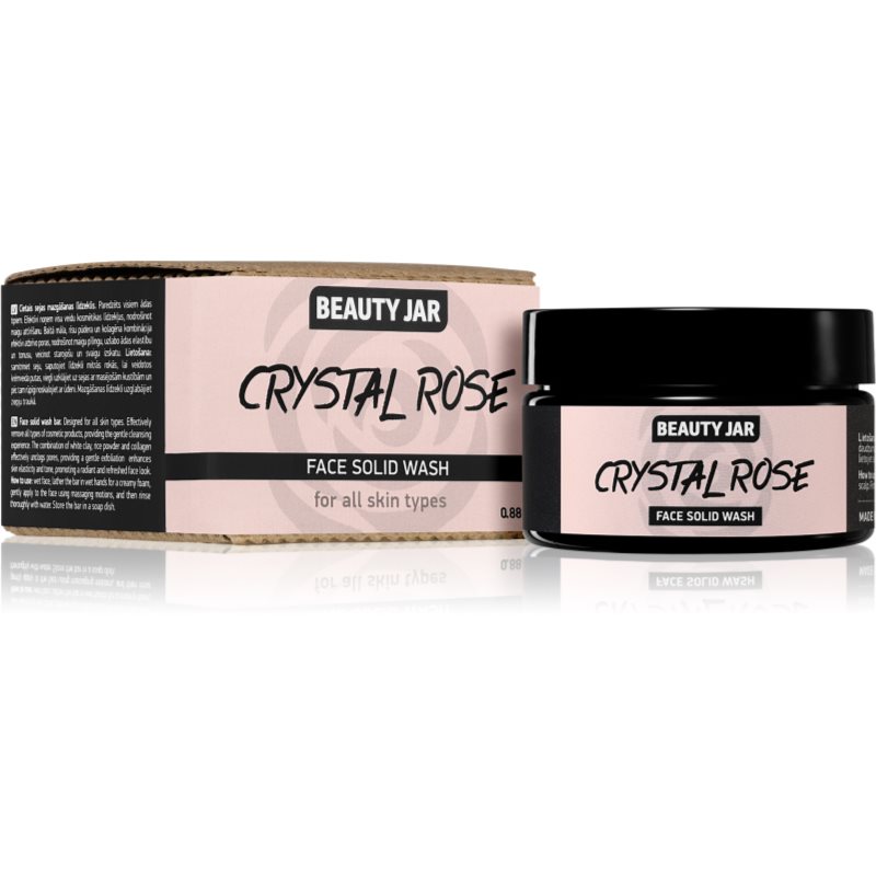 Beauty Jar Crystal Rose sapun za čišćenje lica za sjaj lica 25 g