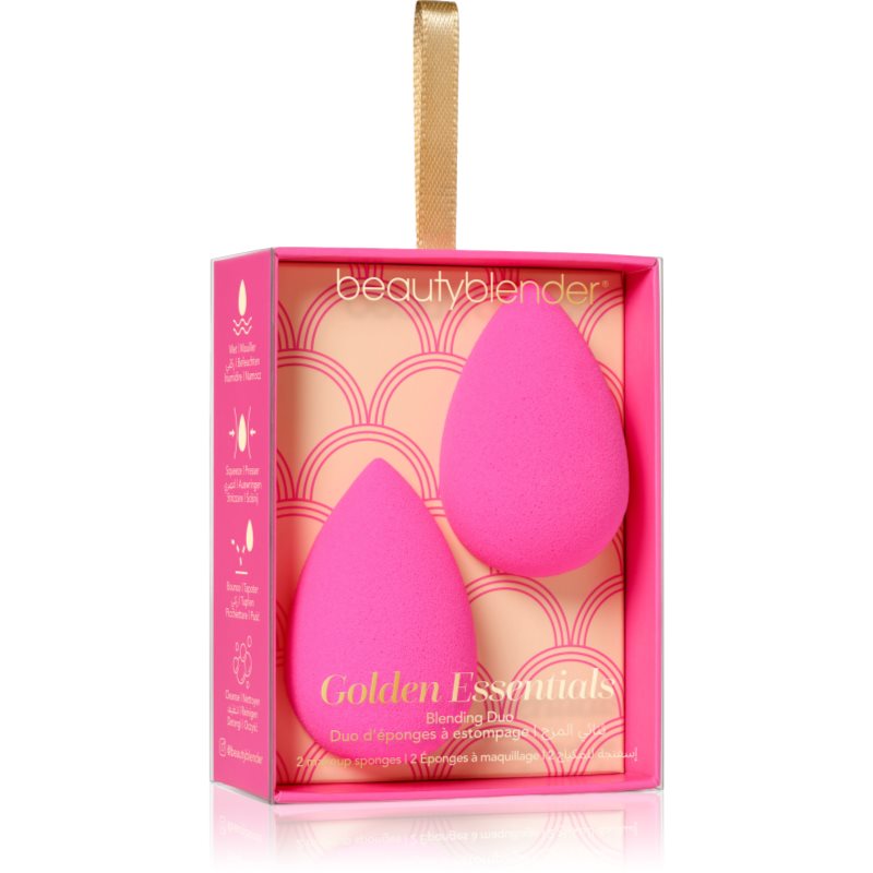 beautyblender® Golden Essentials makeup sponge in gift packaging