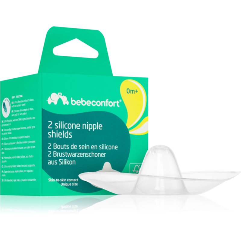 Bebeconfort Silicone Nipple Shields накладки для годування 2 кс