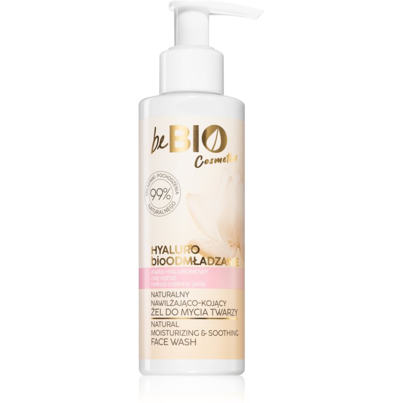 BeBIO Hyaluro BioRejuvenation Moisturising And Soothing Gel For Perfect Skin Cleansing 150 Ml