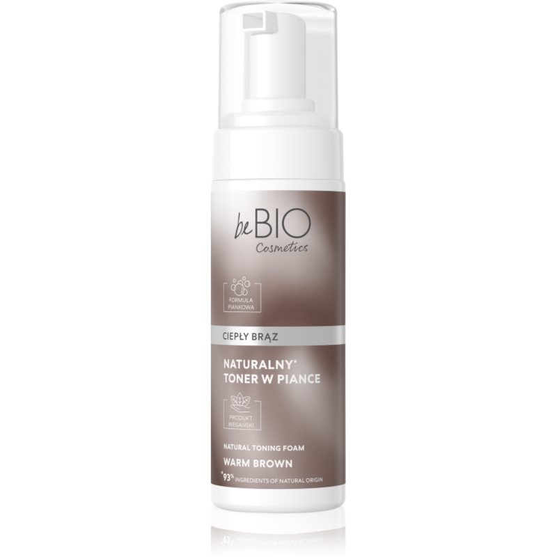 beBIO Natural Foam Toner Warm Brown тонираща пяна За коса 120 мл.