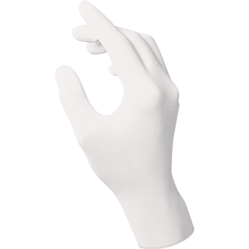 BeeSure Naturals Cloud White нітрилові неопудрені рукавички розмір M 300 кс