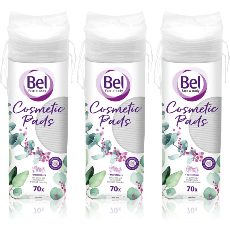 Bel Face & Body odličovací tampony výhodné balení 3x70 ks