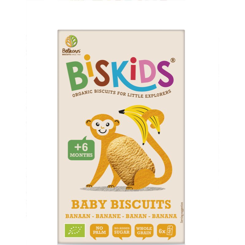Belkorn Biskids Baby Biscuits sušienky Banana 120 g
