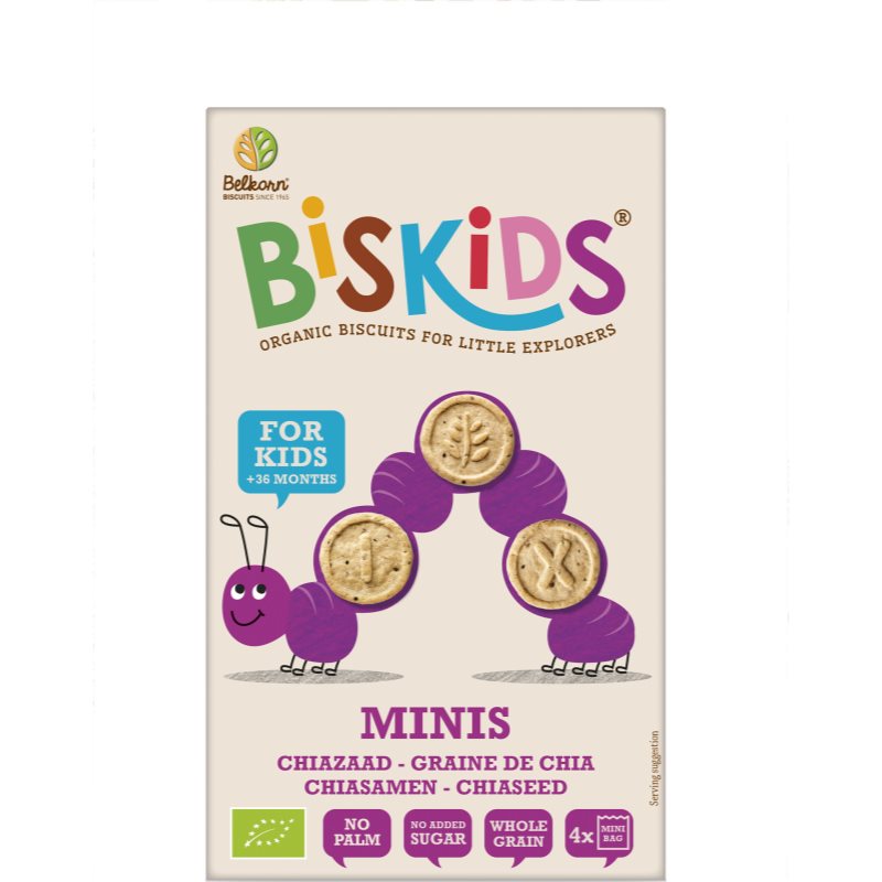 Belkorn Biskids Minis minisušienky s chia semienkami 120 g