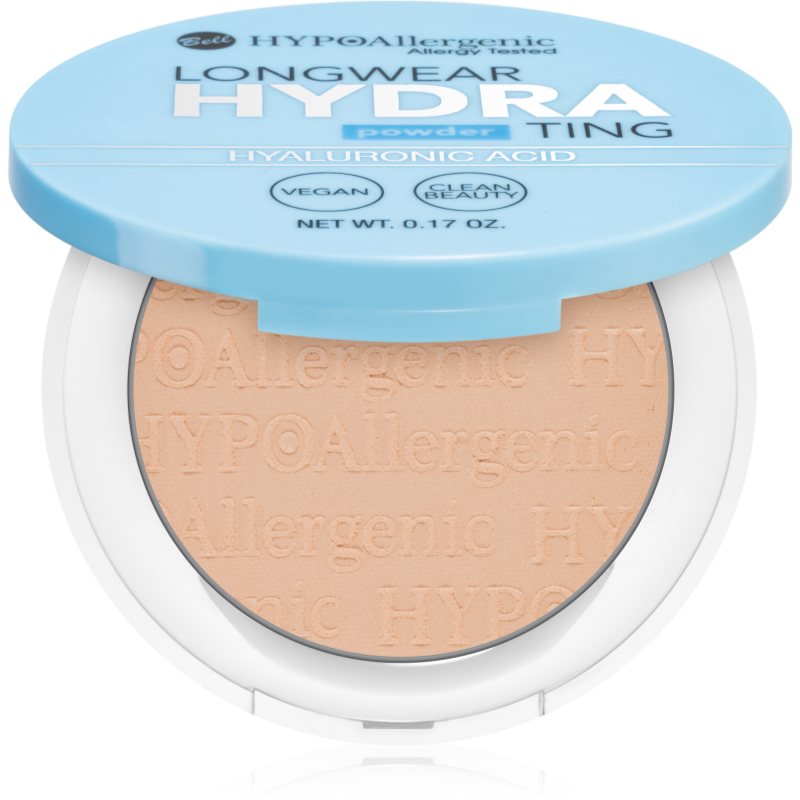 Bell Longwear Hydrating Powder Compact Powder With Hyaluronic Acid Shade 03 Natural 5 G