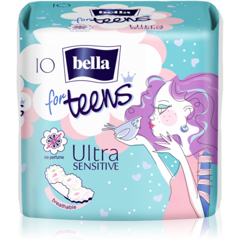 BELLA For Teens Ultra Sensitive санитарни кърпи за девойки 10 бр.