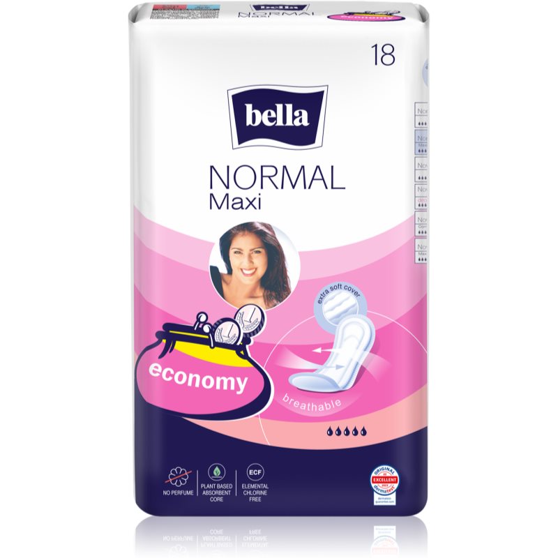 BELLA Normal Maxi egészségügyi betétek 18 db